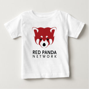 Röd Pandalogotyputslagsplats T Shirt