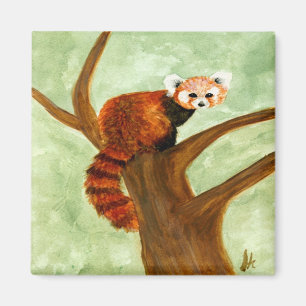 Röd Pandamagnet Magnet