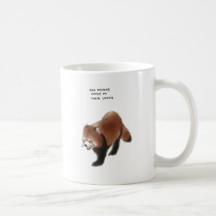 röd pandasmåsaker kaffemugg