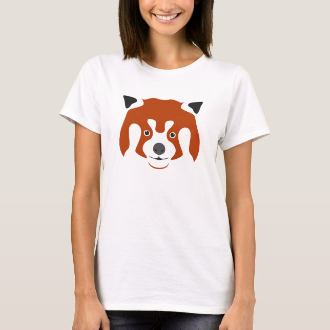 RÖD PANDASYNN T SHIRT (Framsida)
