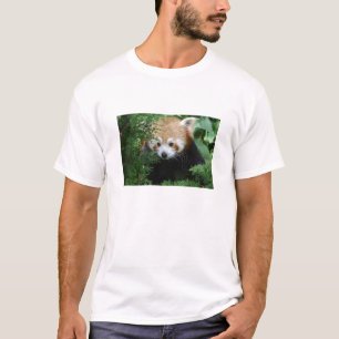 Röd PandaT-tröja T-shirt
