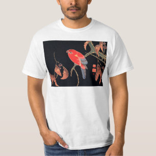Röd papegoja Gren i Träd av Ito Jakuchu T Shirt
