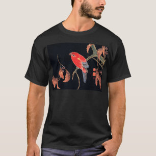 Röd papegoja Gren i Träd av Ito Jakuchu T Shirt