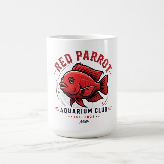 Röd Papegojfisk T-Shirt Kaffemugg (Center)