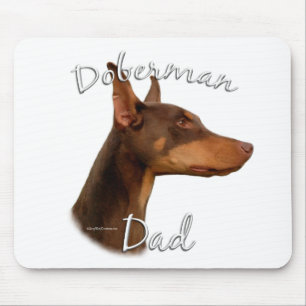 Röd) pappa 2 för DobermanPinscher ( Musmatta