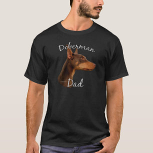 Röd) pappa 2 för DobermanPinscher ( T Shirt