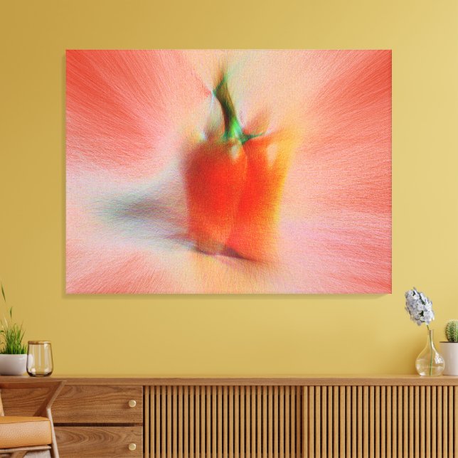 Röd paprika, anpassningsbar abstrakt mat tema canvastryck (Insitu (Vardagsrum))