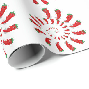 Röd Paprika Diva Spiral Stor Presentpapper