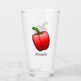 Röd Paprika Glaskopp