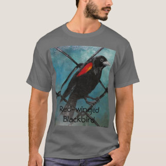 röd-påskyndad blackbird tee shirt