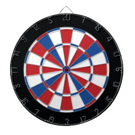 Röd patriotisk Dartboard -, vit & blått Darttavla