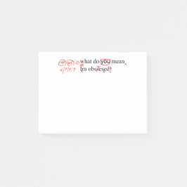 Röd penna för korrekturläsare post-it block