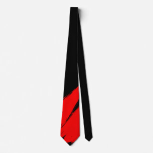 Röd pensel Modern Black Background Slips