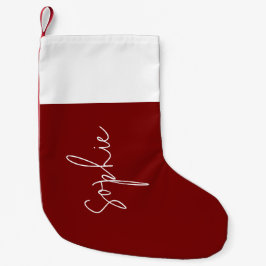 Röd penseljakt,Personlig Liten Julstrumpa