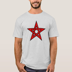Röd Pentagram T-shirt