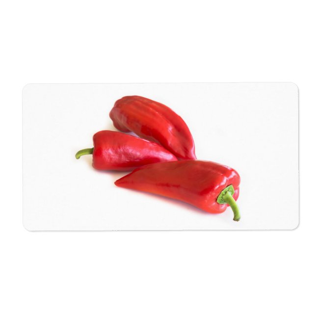 Röd peppar fraktsedel (Framsidan)