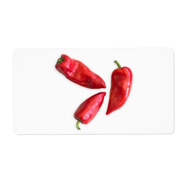 Röd peppar fraktsedel (Framsidan)