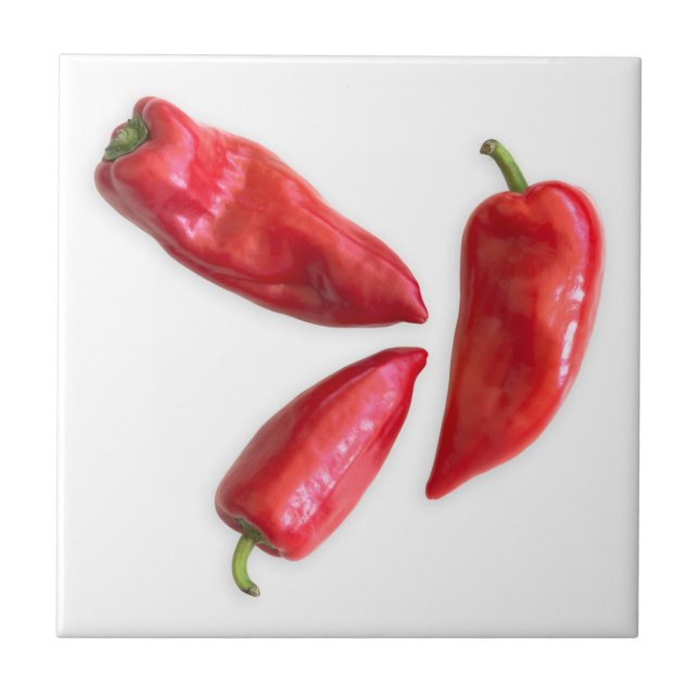 Röd peppar kakelplatta (Framsidan)