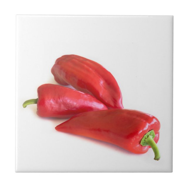 Röd peppar kakelplatta (Framsidan)