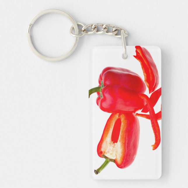 Röd peppar nyckelring (Framsidan)