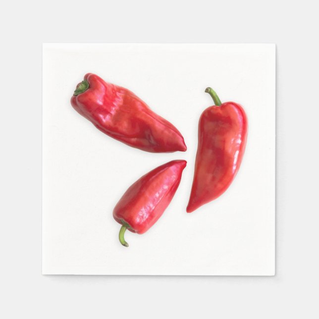 Röd peppar pappersservett (Framsidan)