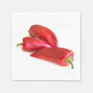Röd peppar pappersservett