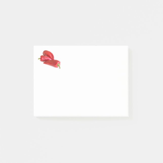 Röd peppar post-it block (Framsida)