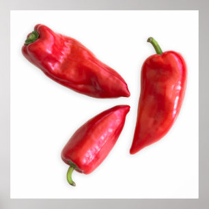 Röd peppar poster