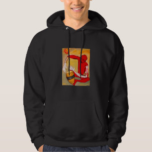 röd percussionist munkjacka