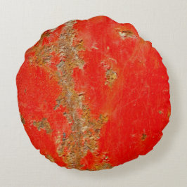 Röd personlig-antika bilar, rusted metall rund kudde