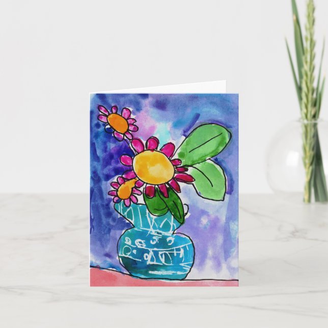 Röd Petal av Elyse Bobczynski, ålder 5 Kort (Framsida)