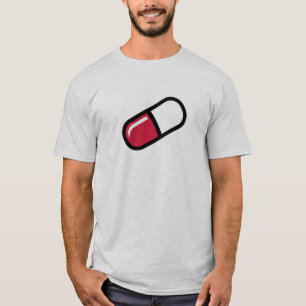 Röd pill tee shirt