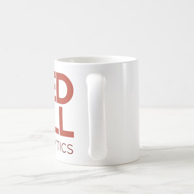Röd PillAnalyticsmugg (den röda logotypen) Kaffemugg (Handtag)