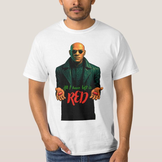 Röd piller t shirt (Framsida)