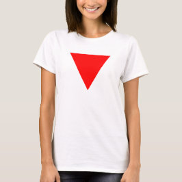 Röd piltriangel T-shirt