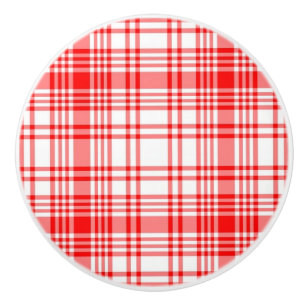 Röd pläd knopp