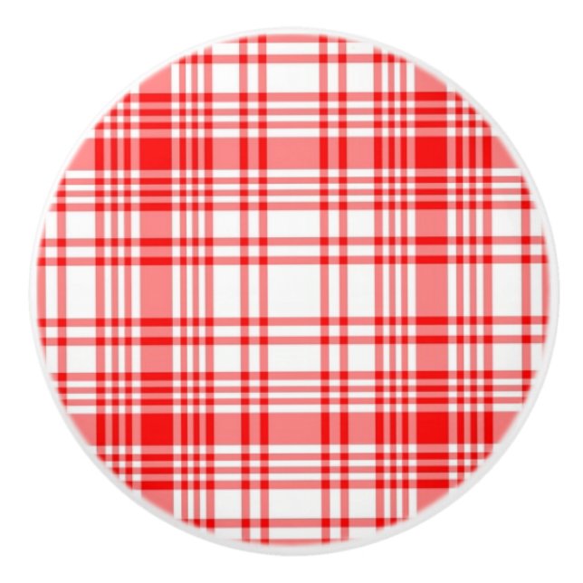 Röd pläd knopp (Framsidan)