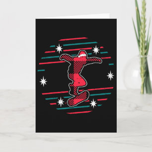 Röd Plaid Skateboarding Jul Xmas Säsong Skat Kort