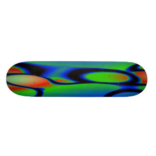 RÖD PLAST- SKATEBOARD FÖR GRÖNA BLÅTT BRÄDA 21,5 CM