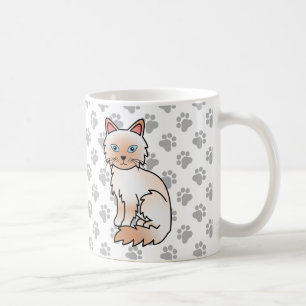 Röd Point Birman / Ragdoll Söt Katt & Tassar Kaffemugg