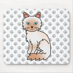 Röd Point Birman / Ragdoll Söt Katt & Tassar Musmatta