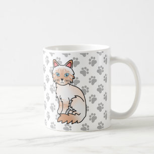 Röd Point Tabby Birman / Ragdoll Söt Katt & Tassar Kaffemugg