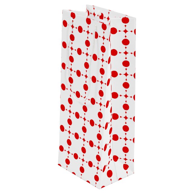 Röd Polka dots, Polka Dot Mönster, Dit, Dit, Docka (Baksidan Vinklad)