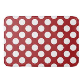 Röd Polka dots, Polka Dot Mönster, Dit, Dit, Docka Badrumsmatta