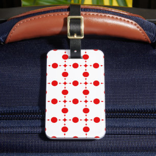 Röd Polka dots, Polka Dot Mönster, Dit, Dit, Docka Bagagebricka