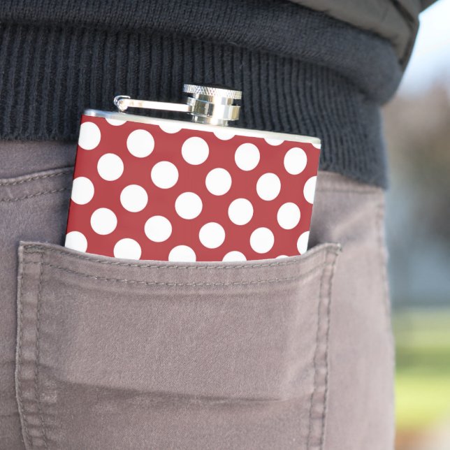 Röd Polka dots, Polka Dot Mönster, Dit, Dit, Docka Fickplunta (In Situ)