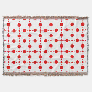 Röd Polka dots, Polka Dot Mönster, Dit, Dit, Docka Filt