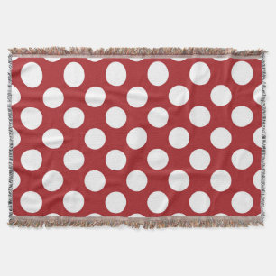 Röd Polka dots, Polka Dot Mönster, Dit, Dit, Docka Filt