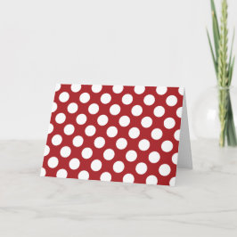 Röd Polka dots, Polka Dot Mönster, Dit, Dit, Docka Kort