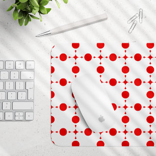 Röd Polka dots, Polka Dot Mönster, Dit, Dit, Docka Musmatta